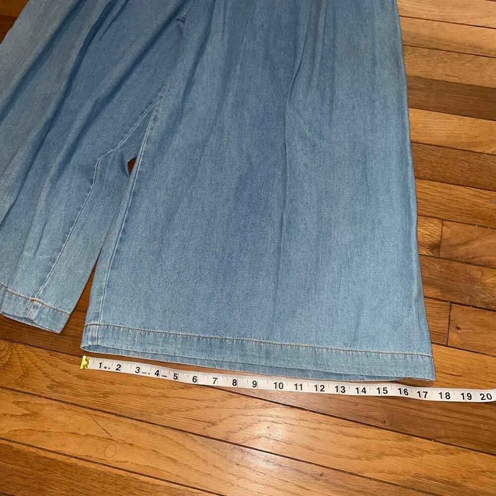 Vintage Tickets Clothing Balloon Wide Leg Denim Jumpsuit 90s Y2K Boho READ4SIZE - Picture 12 of 16